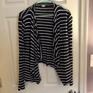 Open-front draped sweater from J Crew